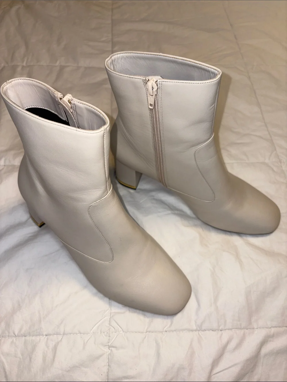 Ted Baker Block Heel Ankle Boots with Side Zip